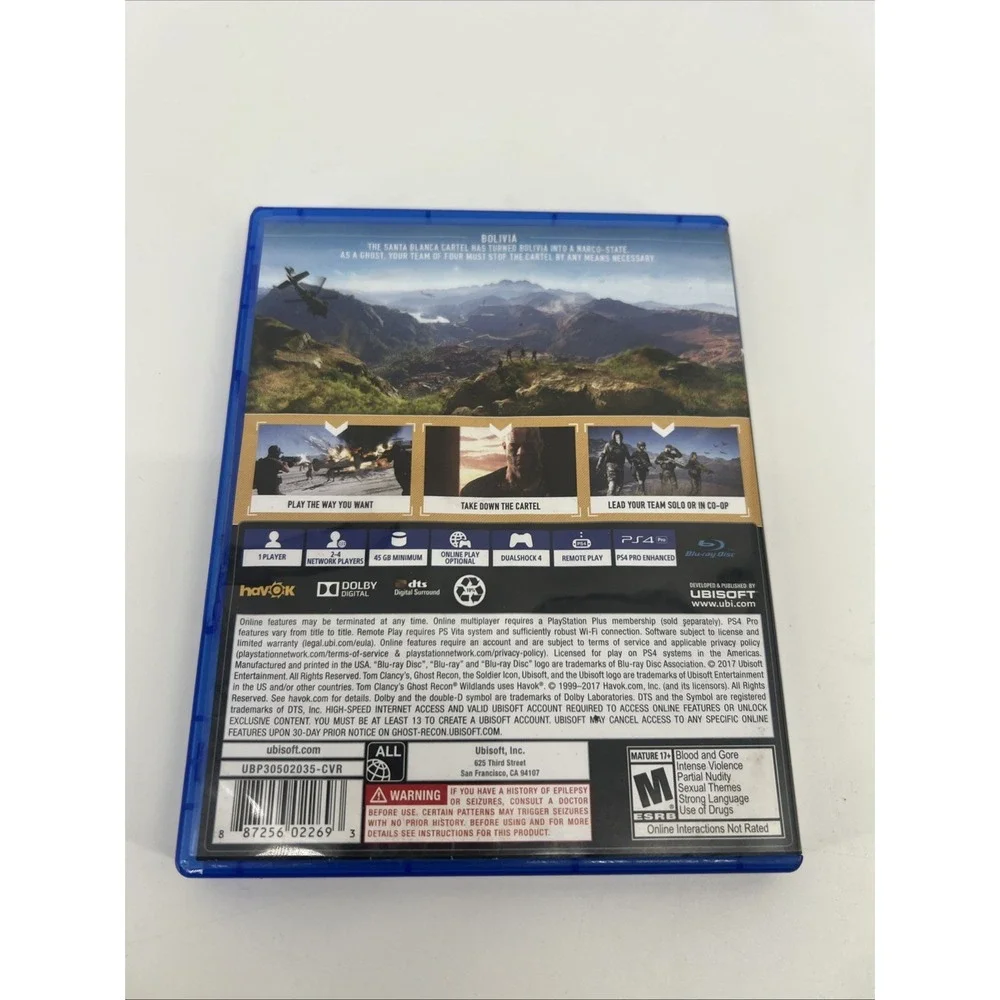 Tom Clancy's Ghost Recon Wildlands (Sony PlayStation 4, PS4, 2017)